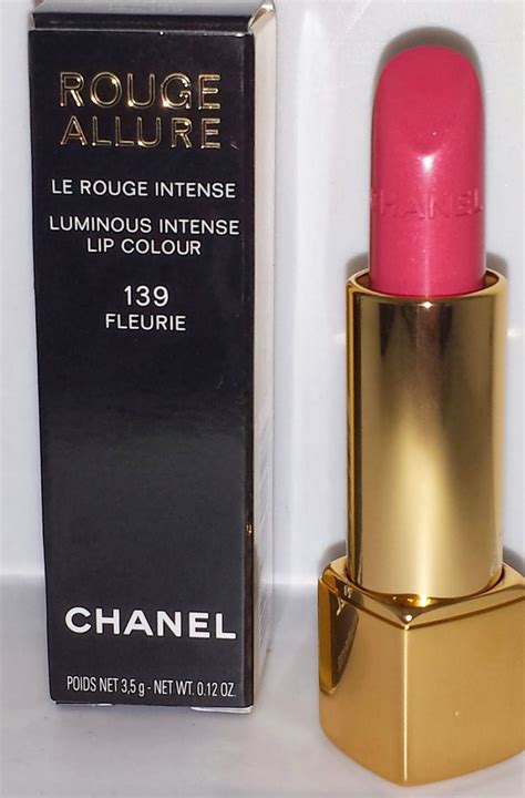 chanel 139 fleurie|Chanel Fleurie (139) Rouge Allure Luminous Intense Lip.